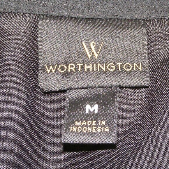 WORTHINGTON Wrap Dress, M, Varying Polka dots, Flutter sleeve - Picture 10 of 11